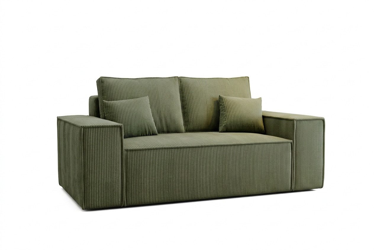 yourhouse24 Sofa Olimpia Small 188 cm, Cord, mit Bettkasten & Schlaffunktion, mit Bettfunktion
