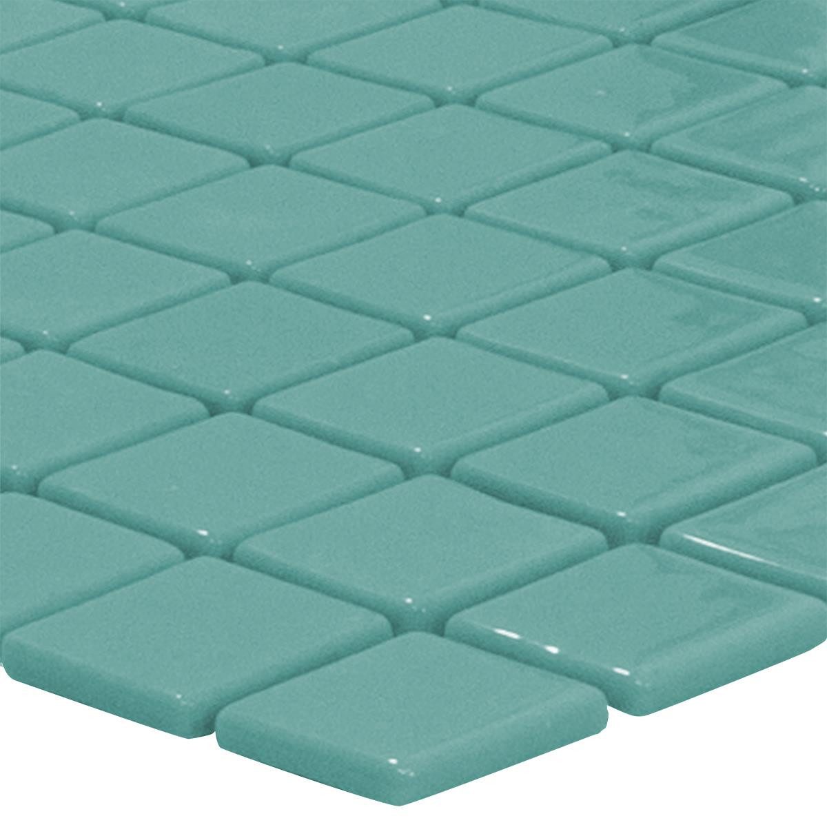 Mosafil Mosaikfliesen Glas Schwimmbad Pool Mosaik Venetia, Glas-Ecoglas 31.600x31.600, grün-blau, Punktverklebt - Frostsicher - Wasserdicht - Wasserfest - Rutschfest
