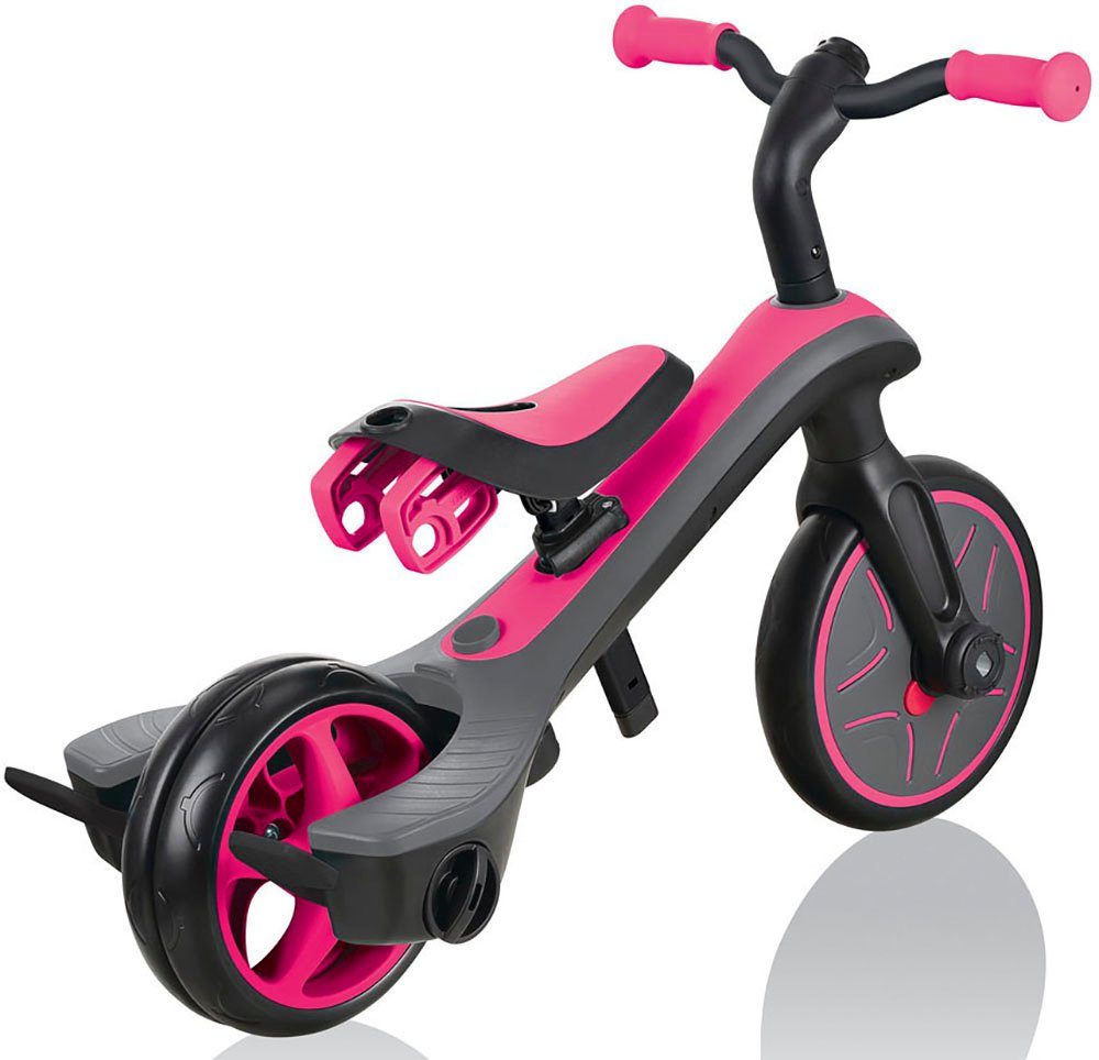 authentic sports & toys Globber EXPLORER 4in1 Dreirad pink TRIKE