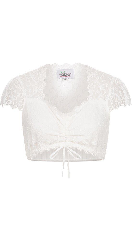 Dirndlbluse Dirndlbluse Kurzarm Lisa in Creme von Nübler