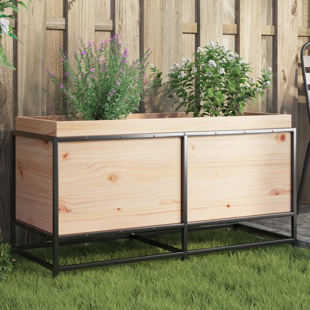 vidaXL Blumentopf Pflanzkübel 100x40x50 cm Massivholz Kiefer (1 St)