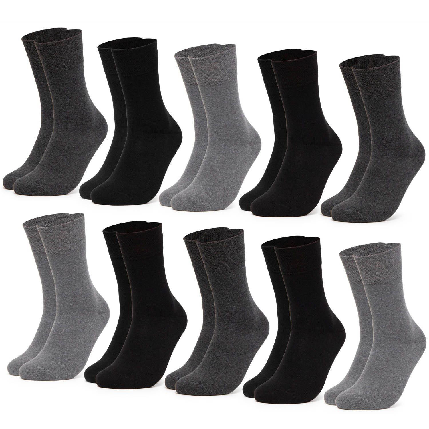 OCCULTO Basicsocken Herren Diabetikersocken 10er Pack günstig online kaufen