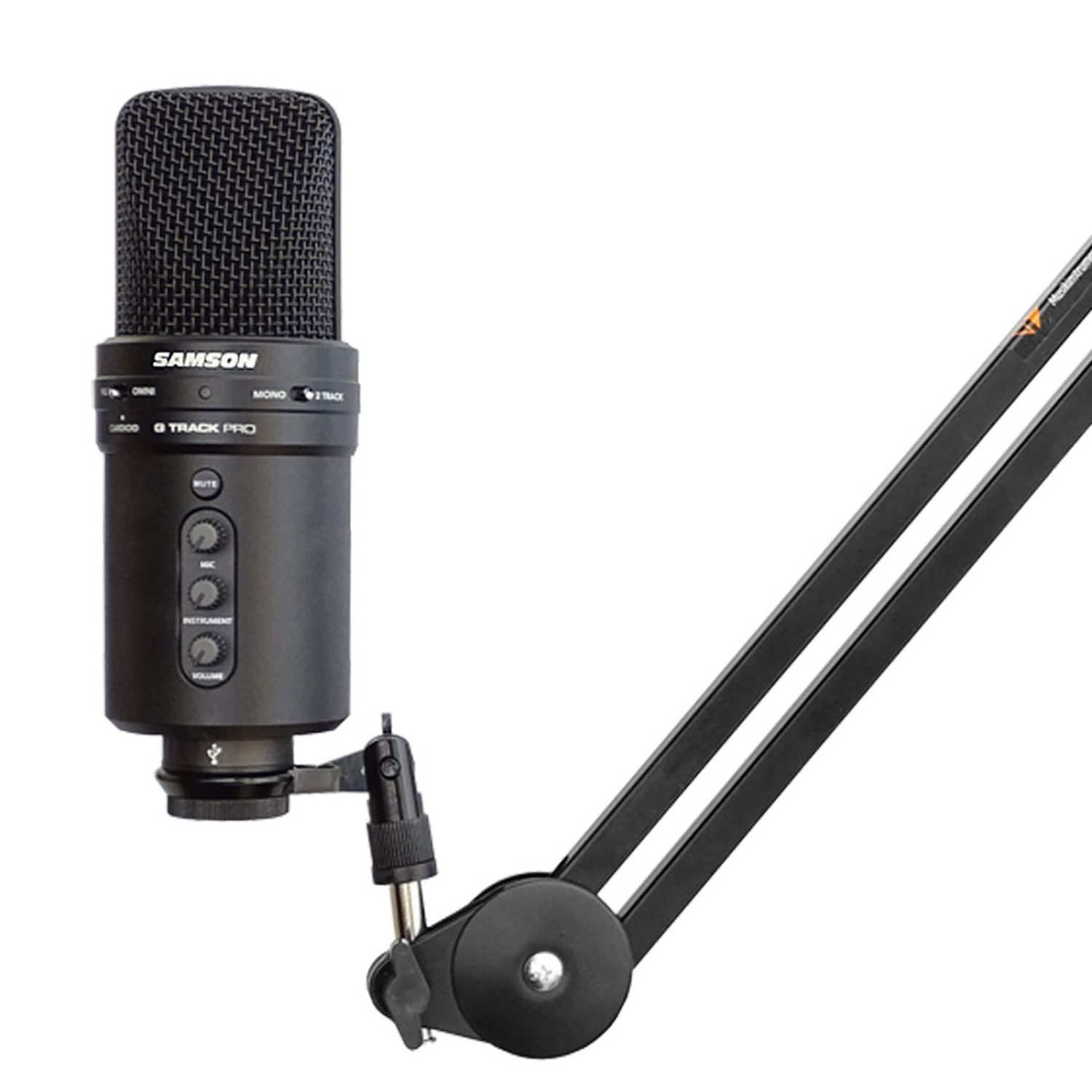 Samson Mikrofon Samson USB-Mikrofon G-Track Pro mit Gelenkarm. (Mikrofon), Vorteils-Set mit Gelenkarm