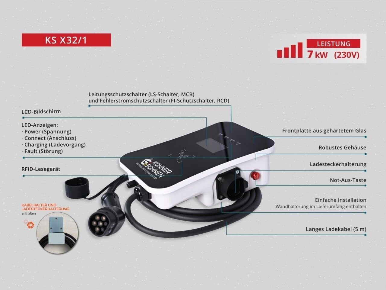 Elektroauto-Ladestation KS X32/1