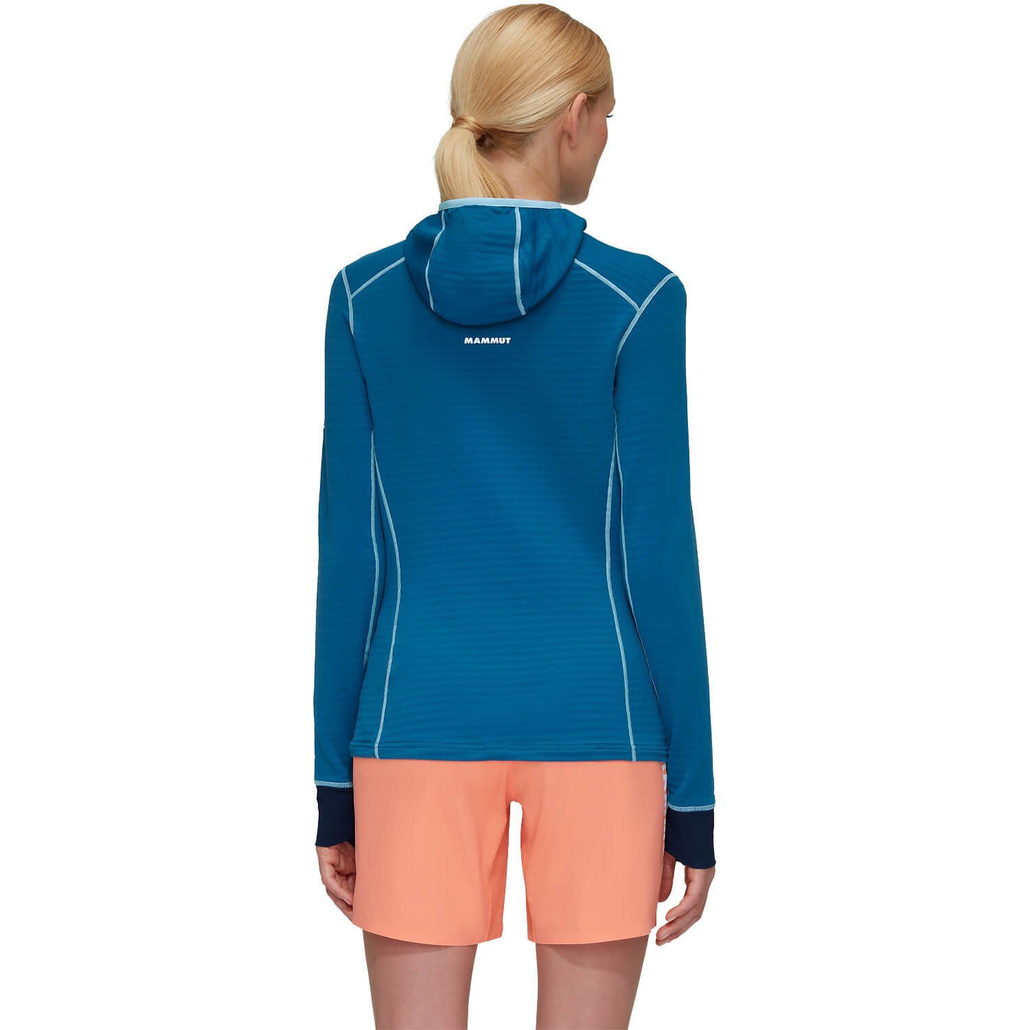 mit Azurblau Taiss Mammut Fleecejacke Light Fleecejacke Kapuze