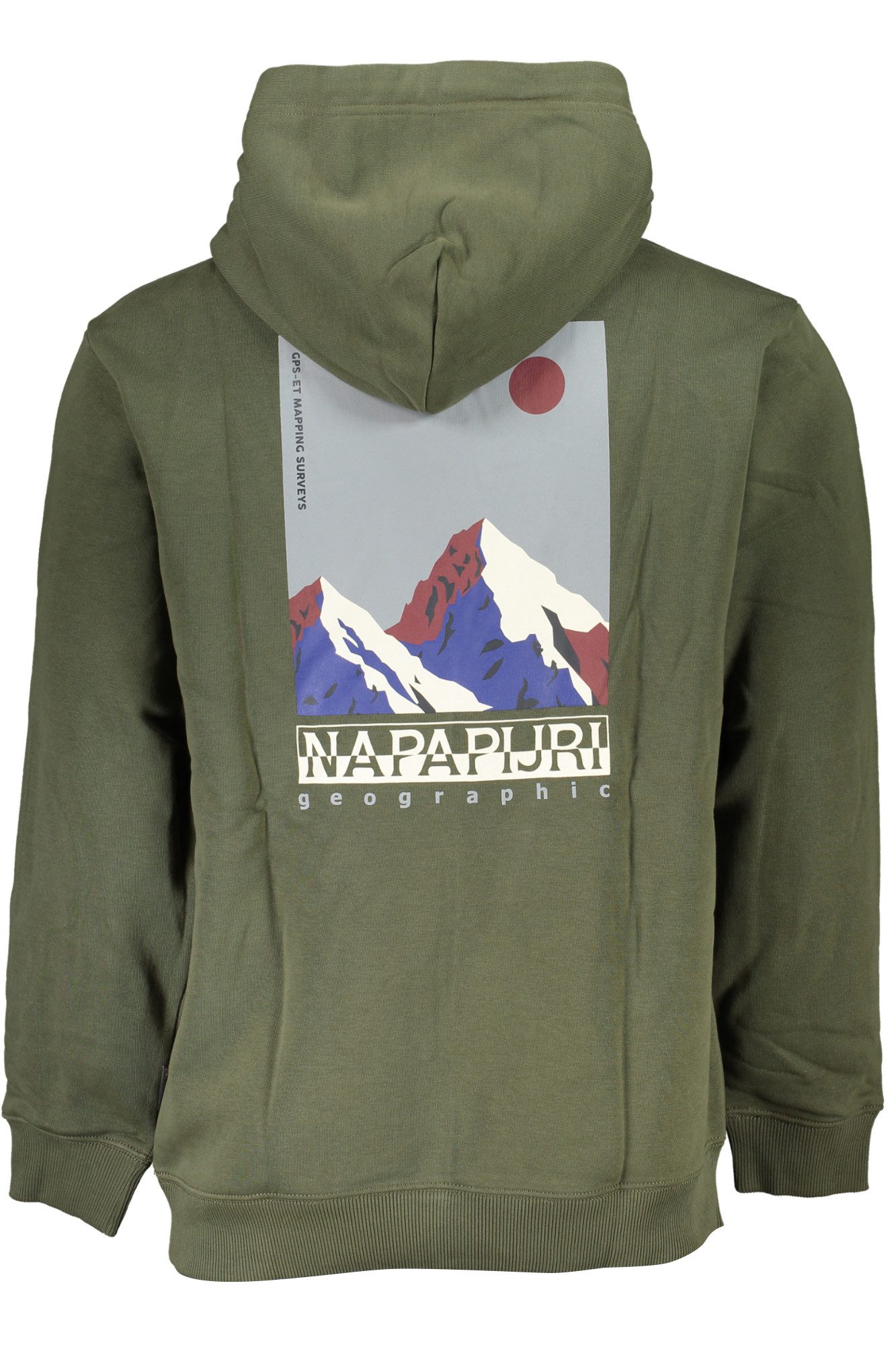 Napapijri Sweatshirt Grünes Herren-Kapuzen-Sweatshirt, Futter, lockere günstig online kaufen