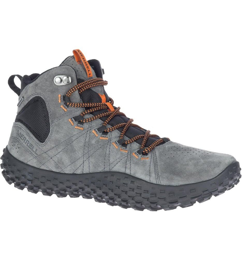 Merrell Wrapt Mid WP (Minimal-Laufschuhe, Leder, wasserdicht) granitegrau S günstig online kaufen