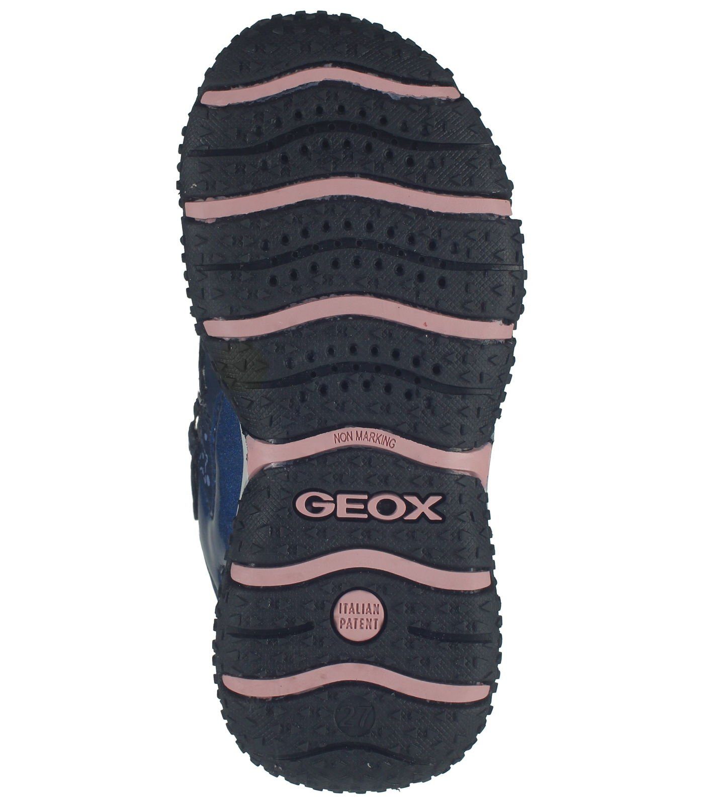 Geox Halbschuhe Klettschuh navy/pink (07101922) Lederimitat/Textil