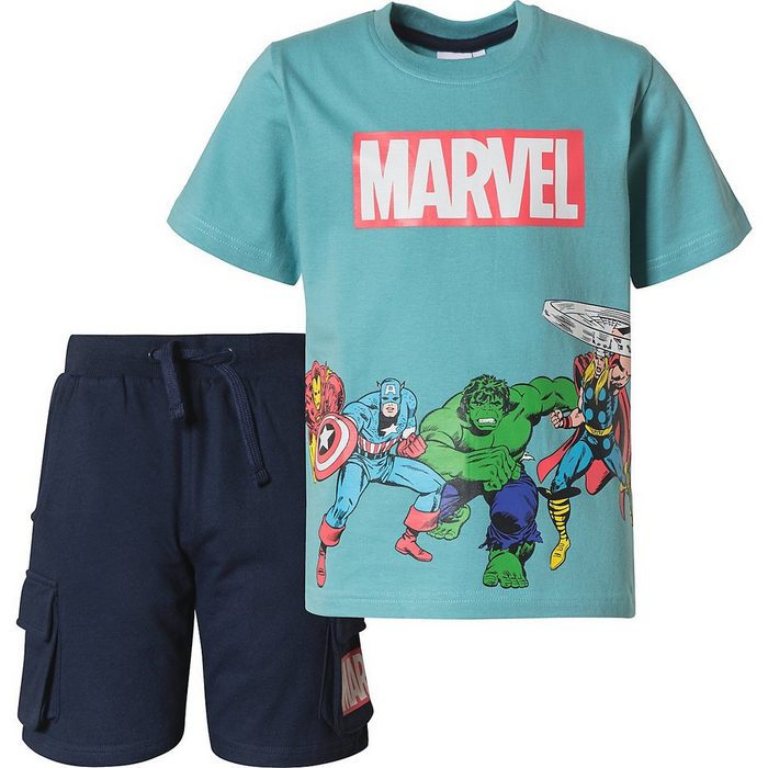 myToys COLLECTION T-Shirt Marvel Avengers Set T-Shirt + Shorts für Jungen