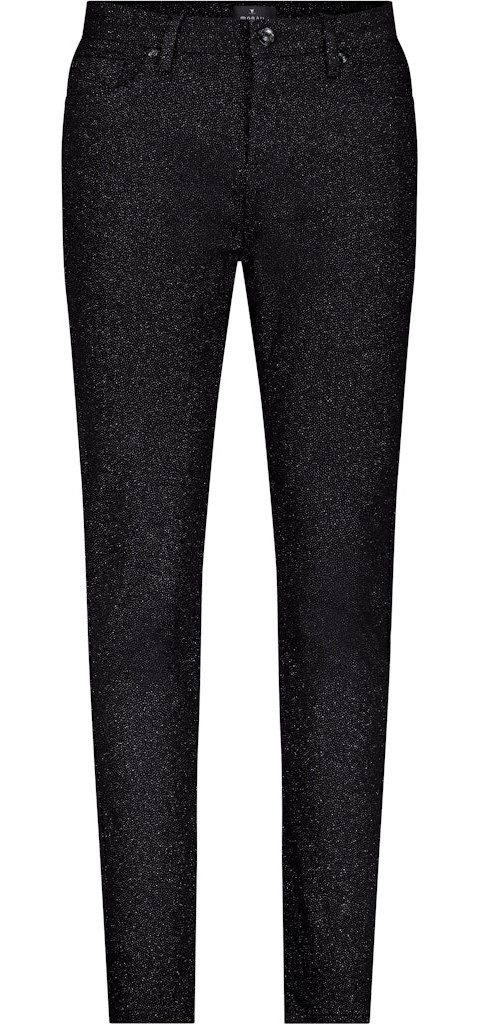 Monari 2-in-1-Hose Glitter-Jeans schwarz günstig online kaufen