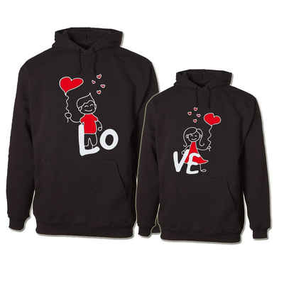 G-graphics Hoodie LO – VE Paar- / Partner-Set zum selbst zusammenstellen, Aufdruck auf der Vorder- oder Rückseiteseite wählbar, Spruch/Sprüche/Print/Motiv, für Sie & Ihn