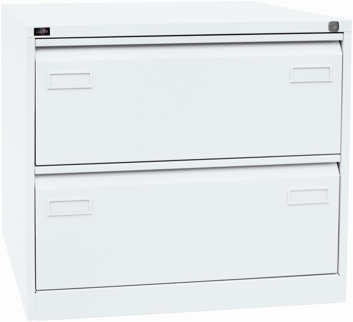 Bisley Hängeregisterschrank Hängeregistraturschrank Light 2 Schübe 2-bahnig verkehrsweiß
