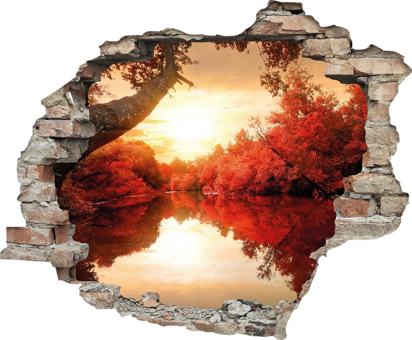 queence Wandtattoo Fluss (1 St), Wandsticker, günstig online kaufen