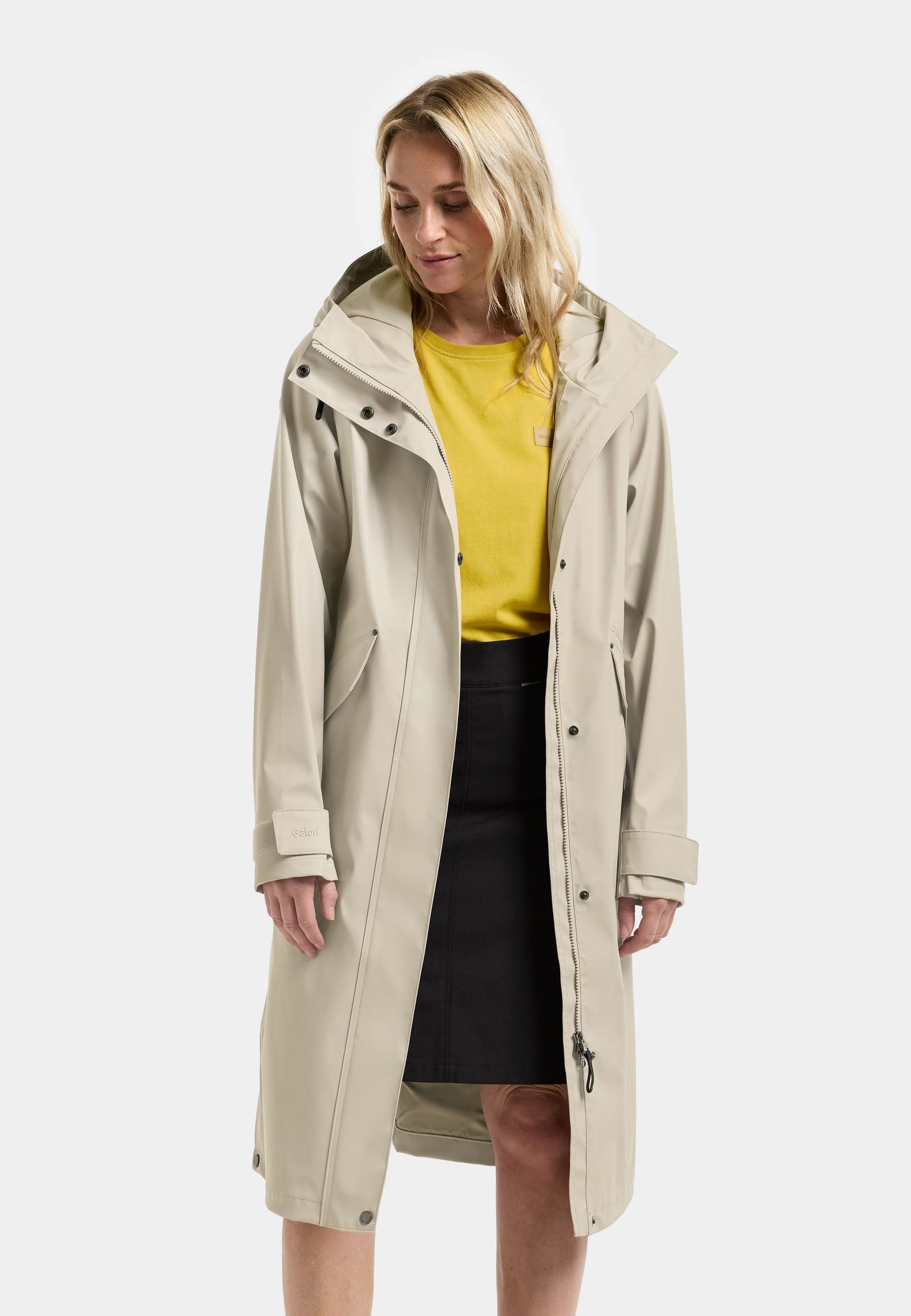 Didriksons Regenmantel Damen Regenjacke Wasserdicht MELINDA mit Kapuze mit Taschen