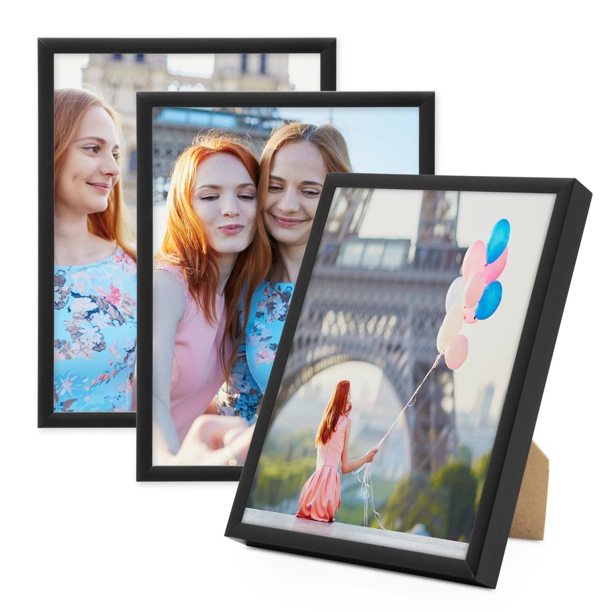 PHOTOLINI Bilderrahmen 3er Set Aluminium Modern günstig online kaufen