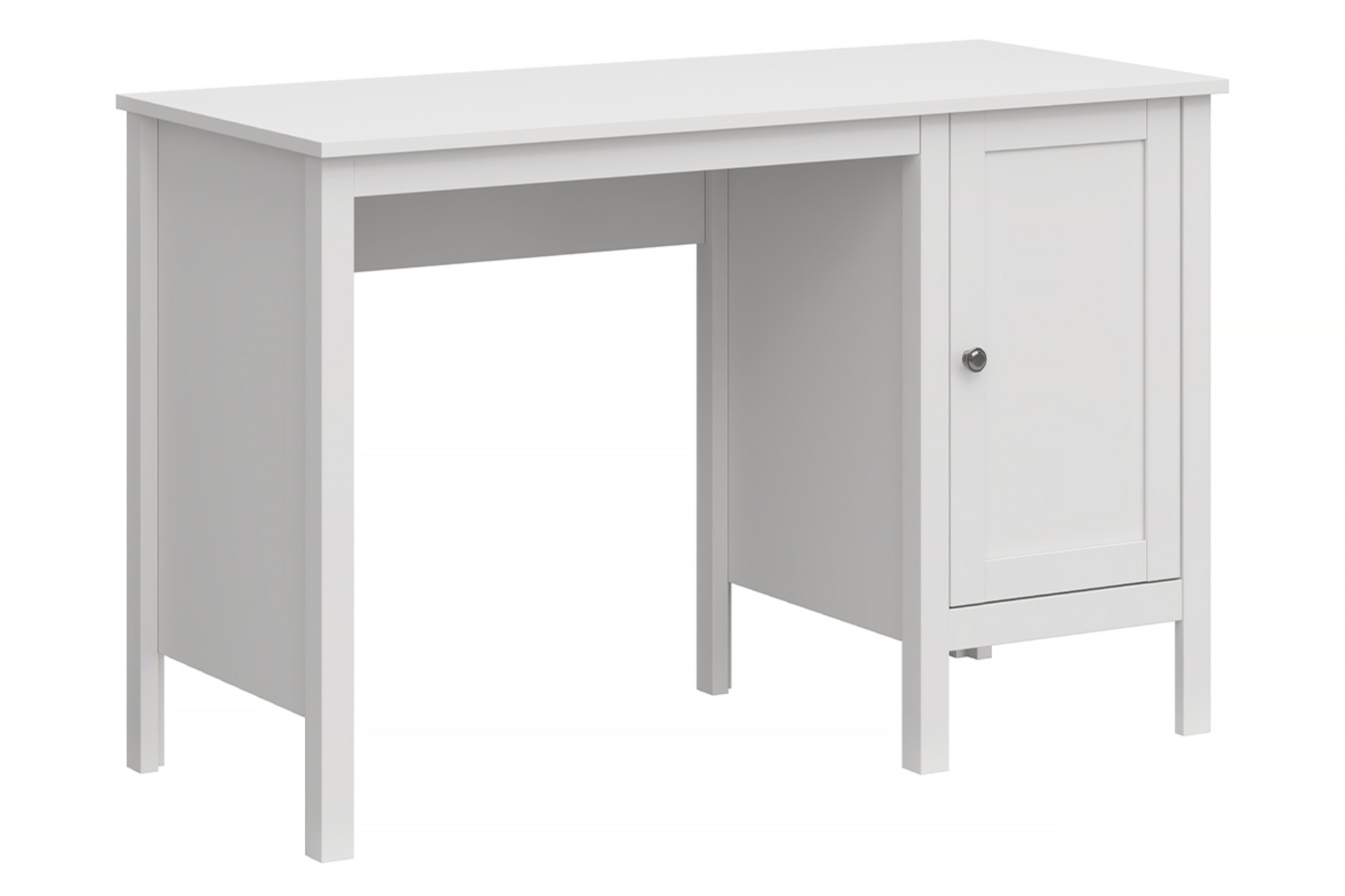 KONSIMO® Schreibtisch FARGE Computertisch Bürotisch Arbeitstisch, mit Türen, 115cm, Klassisches Design