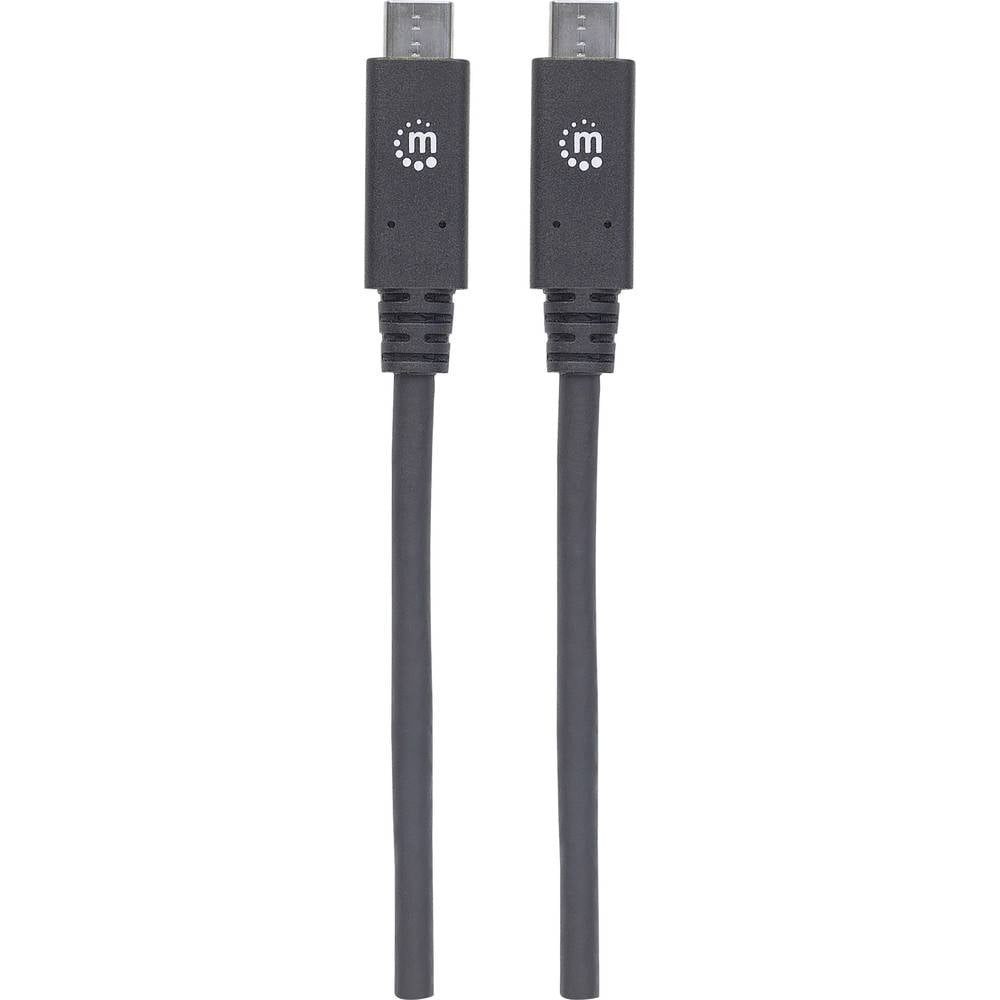MANHATTAN SuperSpeed+ USB-C® Anschlusskabel USB 3.1 Gen2 Typ C-Stecker 355223 USB-Kabel, beidseitig verwendbarer Stecker