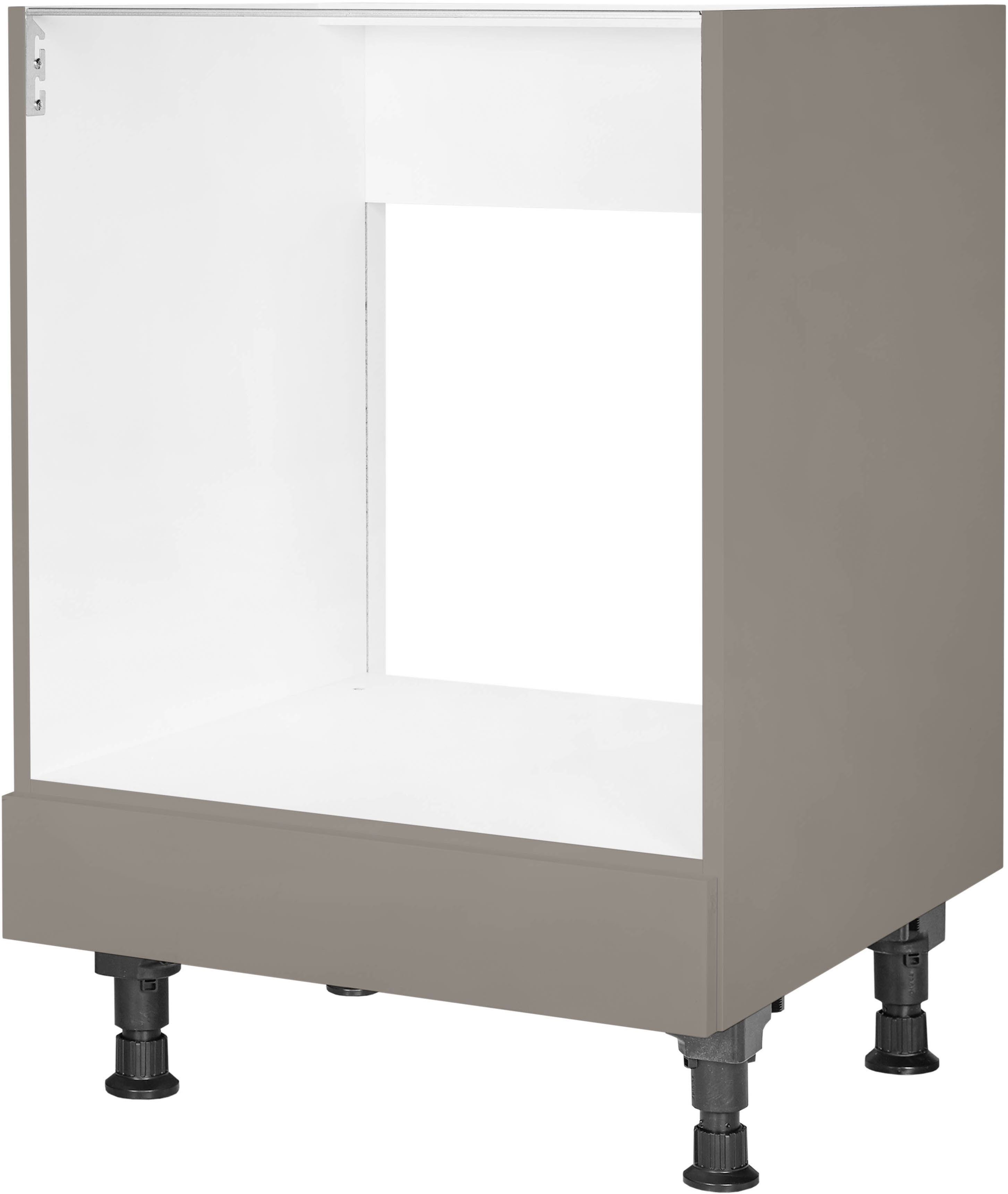 nobilia® Herdumbauschrank "Laser", vormontiert, mit höhenverstellbaren Sockelfüßen, Breite 60 cm