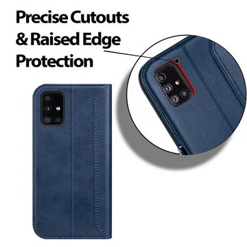 CoolGadget Handyhülle Book Case Elegance Tasche für Samsung Galaxy A51 6,5 Zoll, Hülle Magnet Klapphülle Flip Case für Samsung Galaxy A51 Schutzhülle