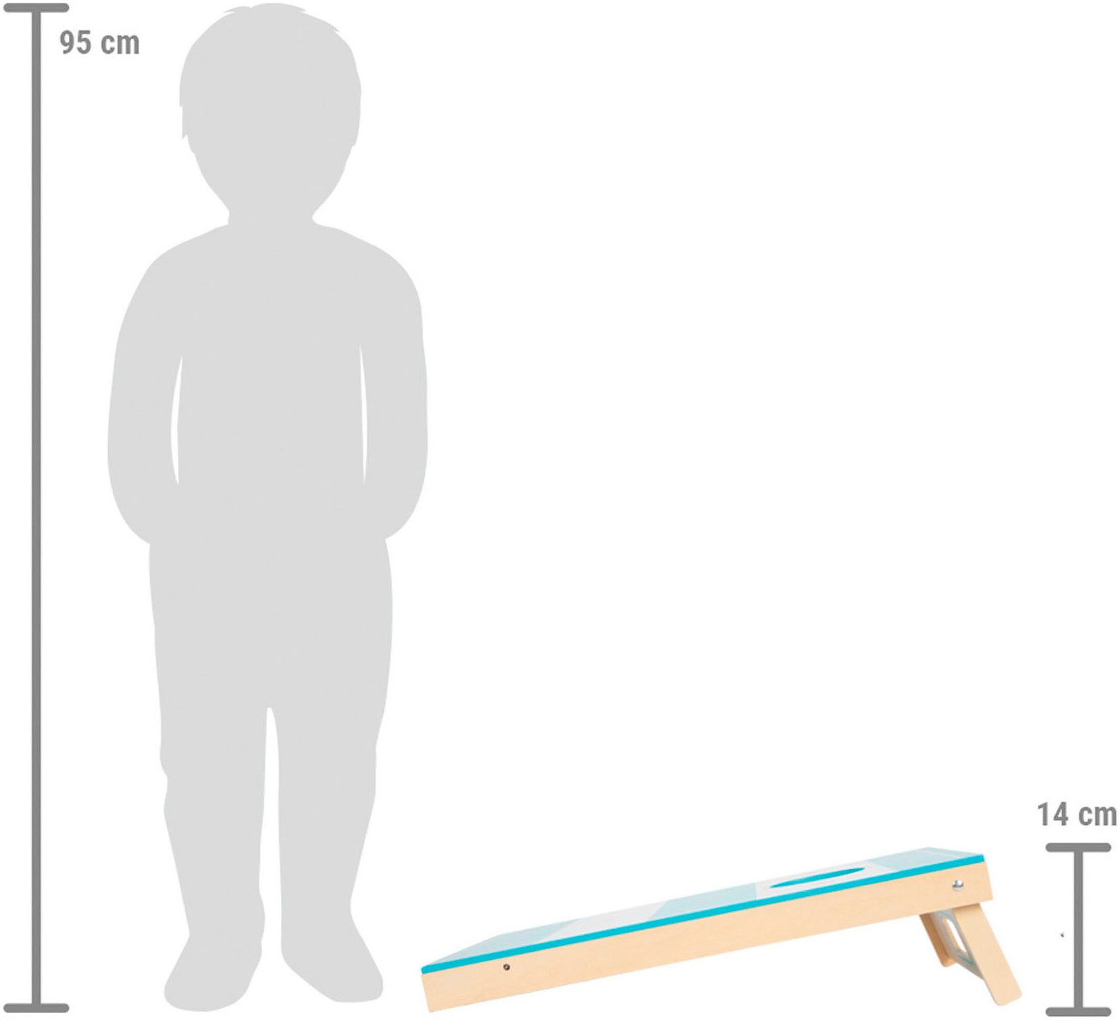 Small Foot Spiel Cornhole und Sling Puck Spiel, Active, Kinderspiel