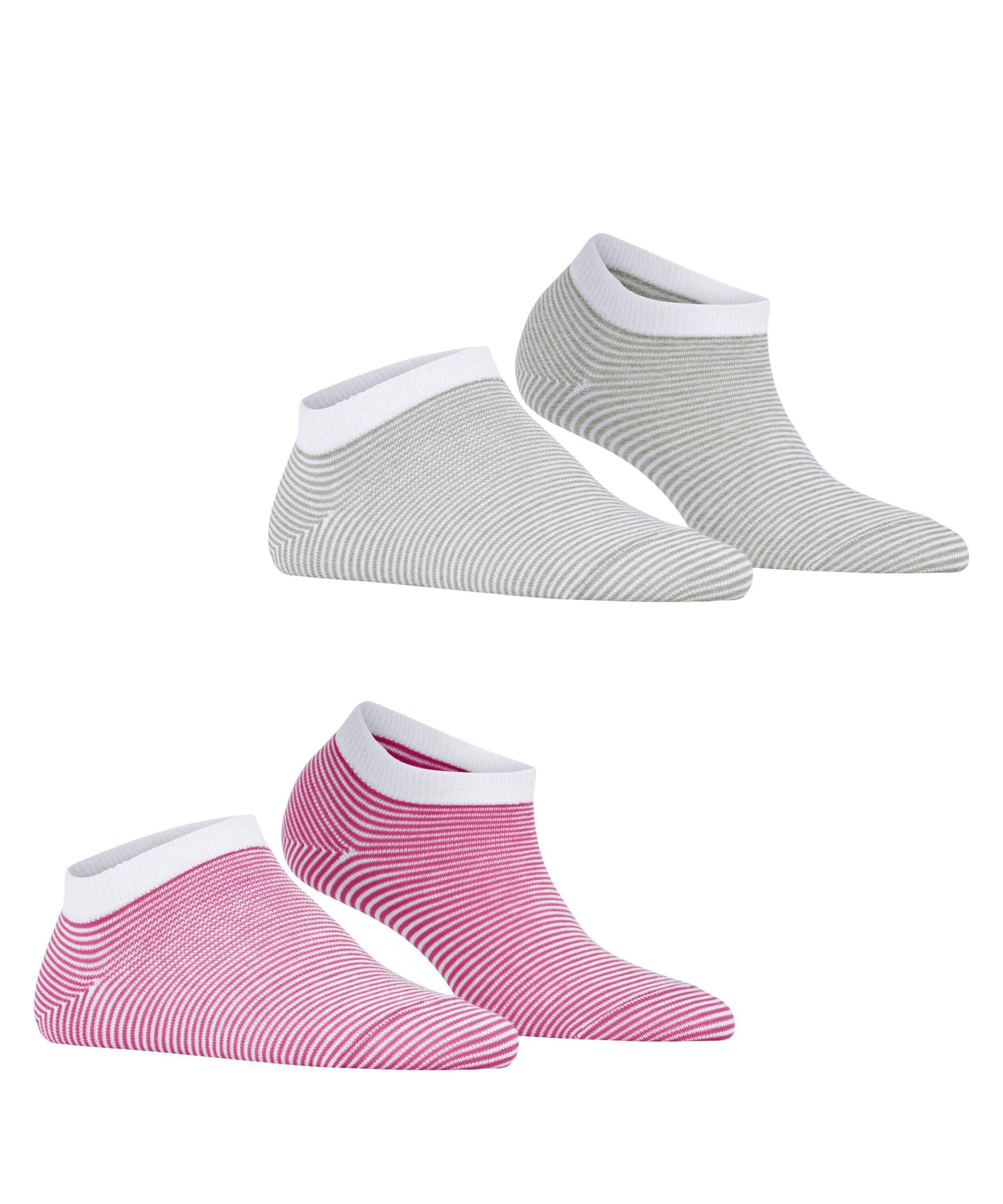 Esprit Sneakersocken Allover Stripe 2-Pack (2-Paar)