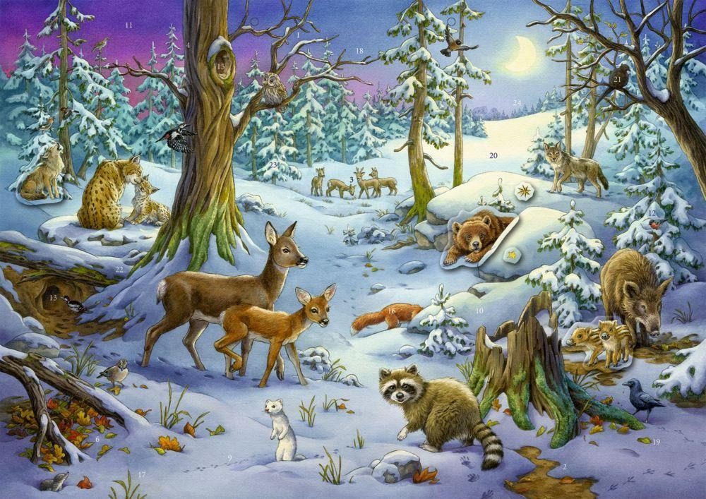 COPPENRATH DIE SPIEGELBURG Adventskalender Sticker-Adventskalender