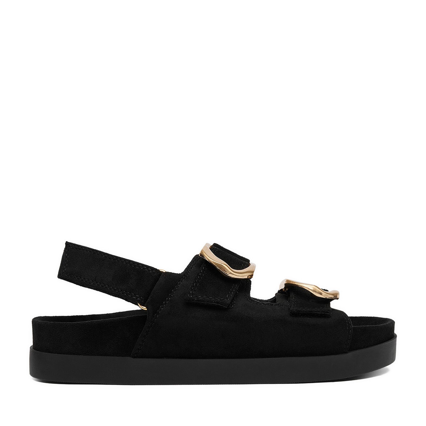DeeZee Deezee Damen-Sandalen Schwarz Sandale
