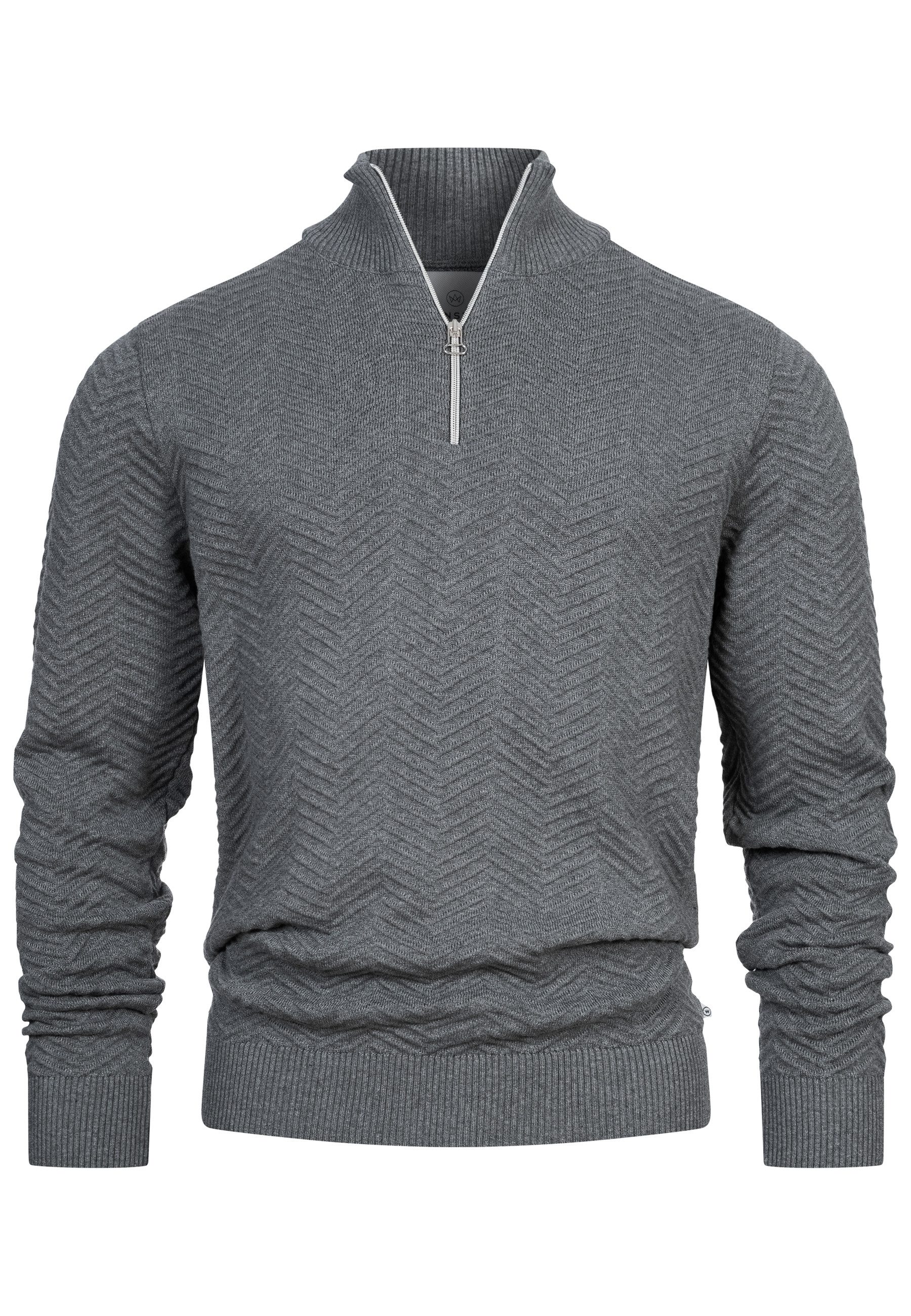 Strickpullover Herren KSCarlo Half-Zip Pullover Herrenpullover