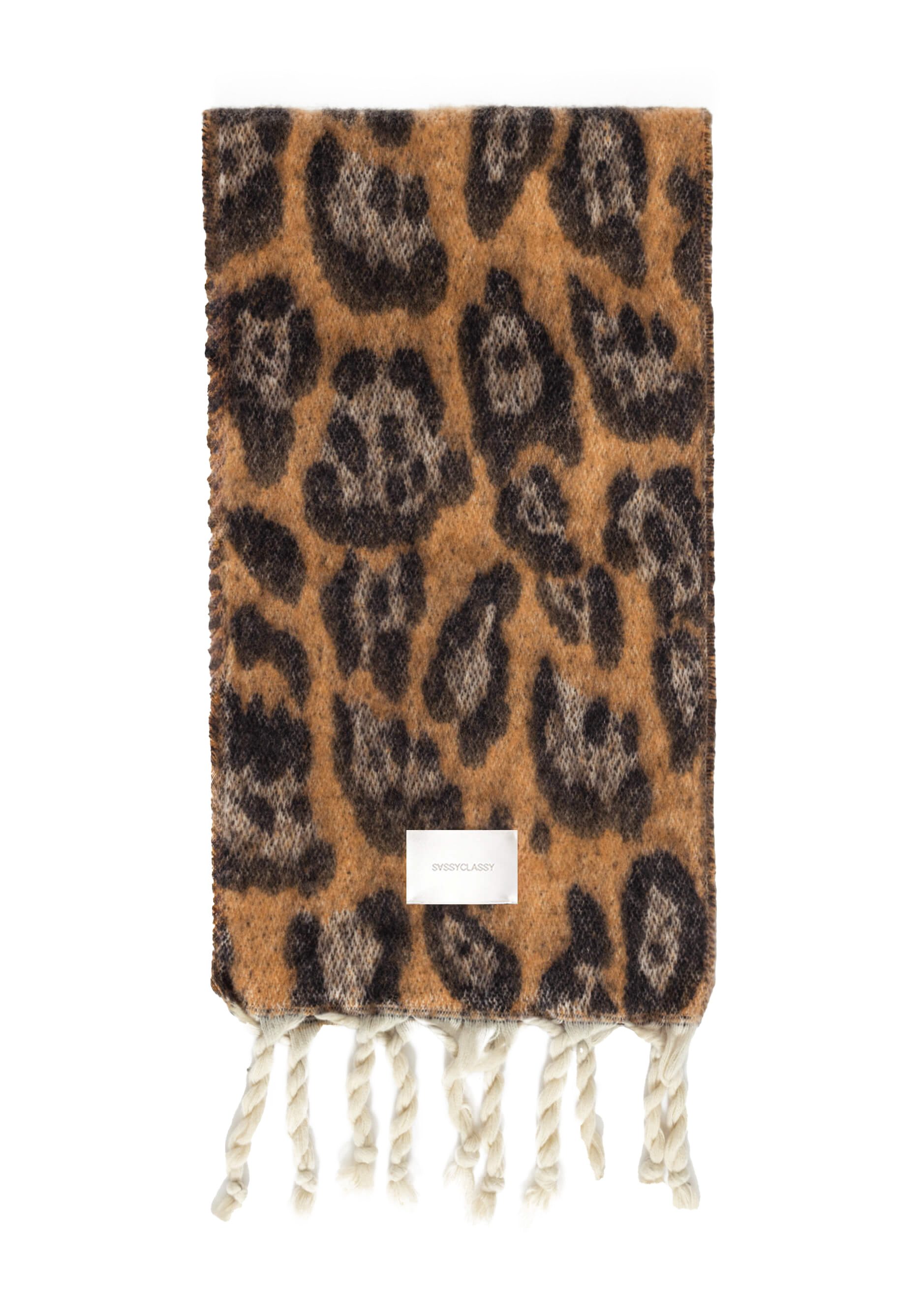 SASSYCLASSY Schal Schal Damen mit Leo-Print elegant, Warmer langer Schal im günstig online kaufen