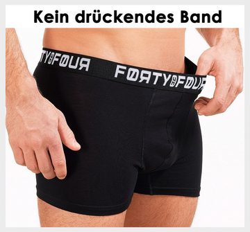 FortyFour Boxershorts Herren Männer Unterhosen Baumwolle Premium Qualität perfekte Passform (Sparpack, 12er Pack) S - 7XL