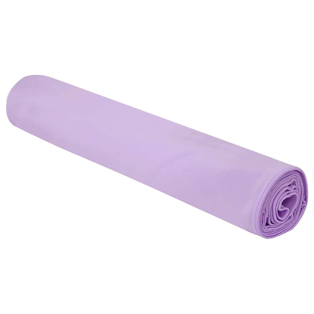 vidaXL Handtuch Sporthandtücher 2 stk. Lila 200 x 100 cm, Polyester und Polyamid (2-St)