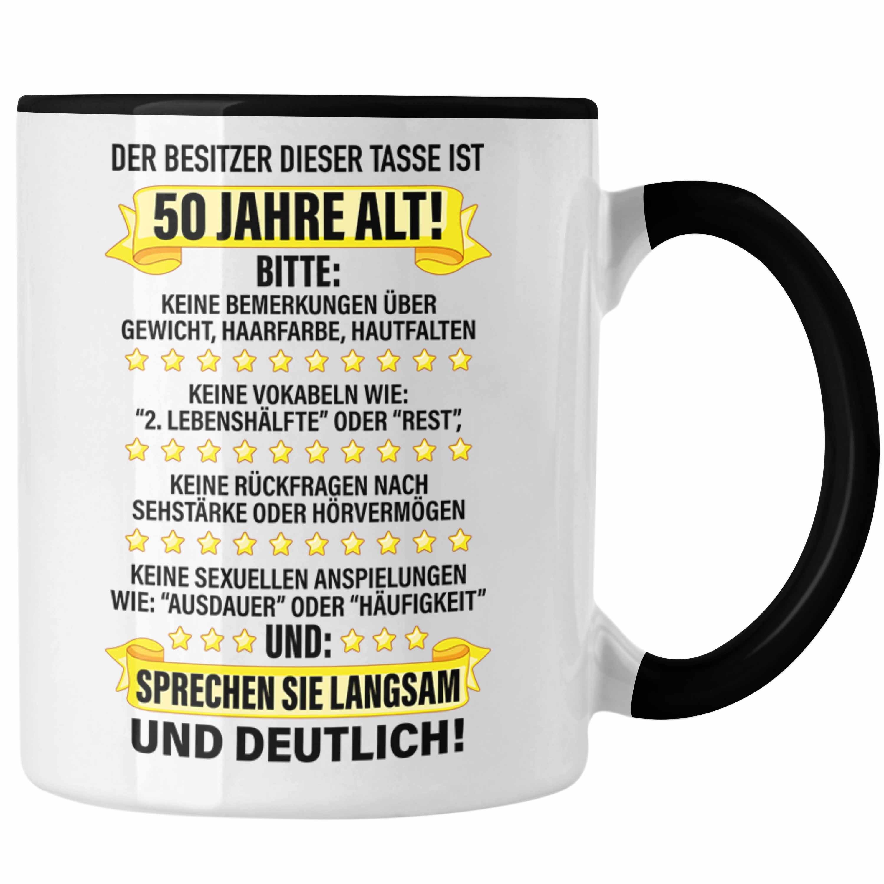 Trendation Tasse Trendation - 50. Geburtstag Männer Tasse Geschenk Geschenkidee 50er Geburtstag Spruch Perfektion Vater Papa Lustiger Spruch Witzig
