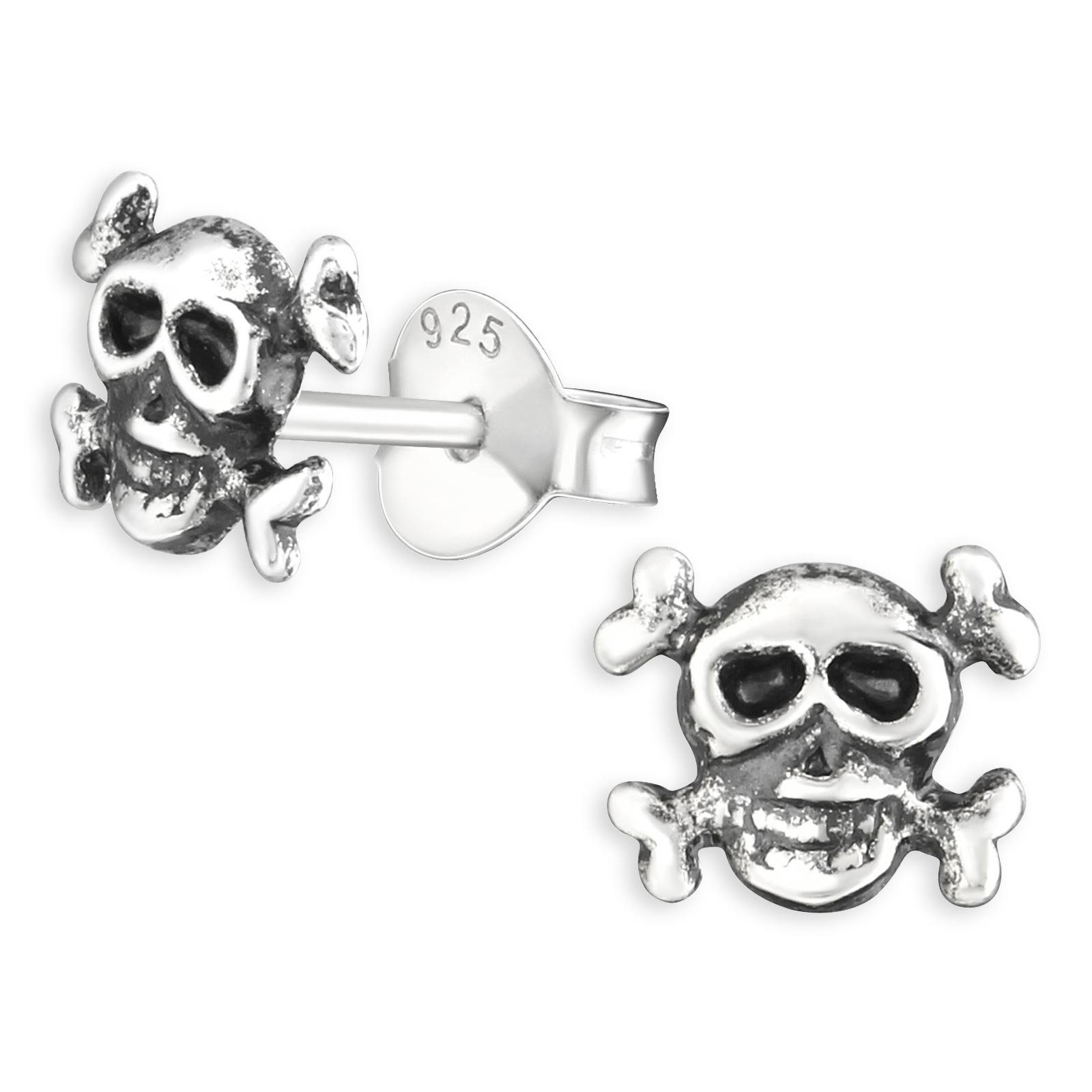 Ohrring-Set Totenkopf Ohrringe aus 925 Silber