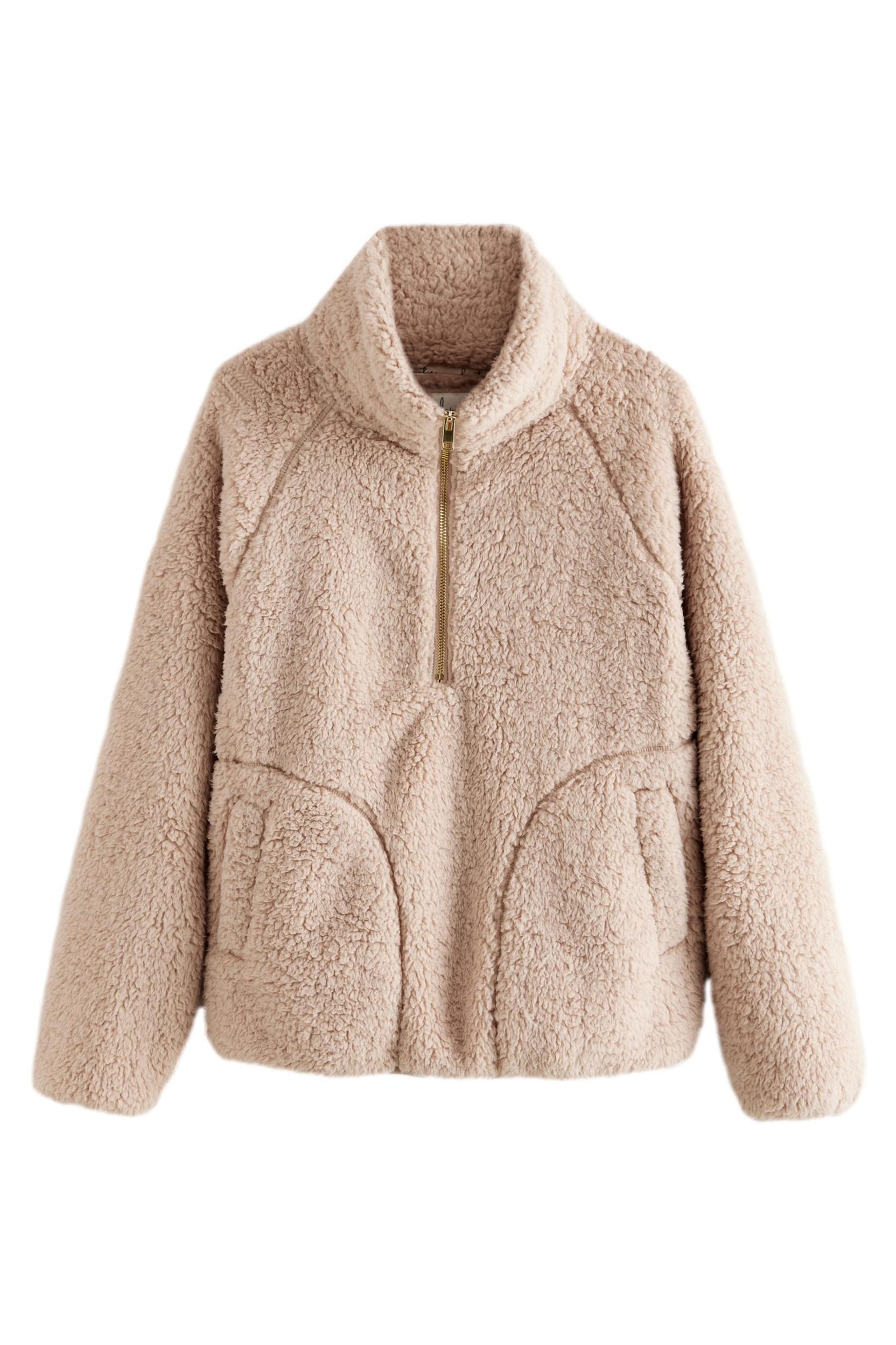 Next Флисовые Teddyfell-Jacke mit halbem Reißverschluss (1-tlg)