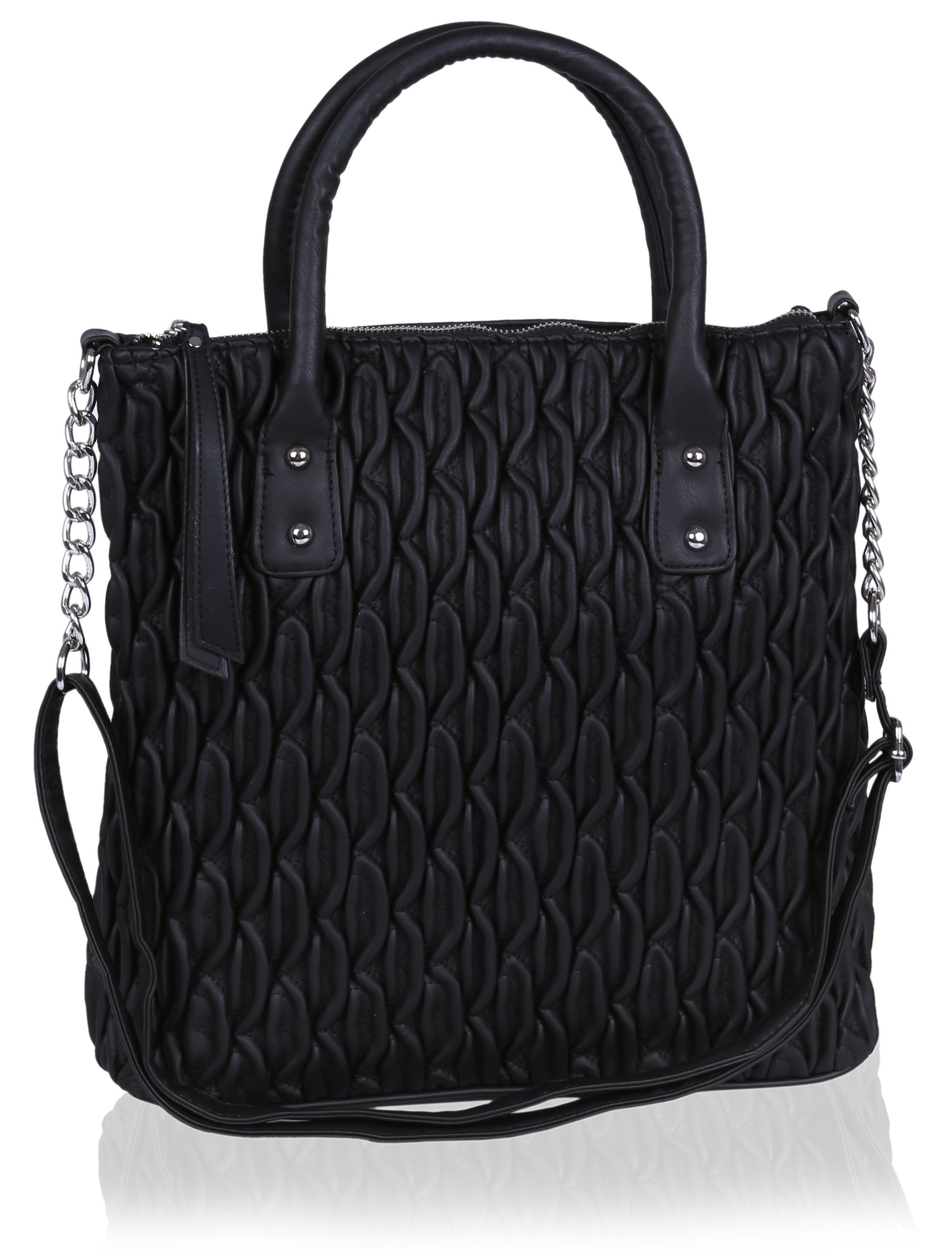 Sarcia.eu Umhängetasche Schwarze gesteppte Handtasche Einheitsgröße günstig online kaufen