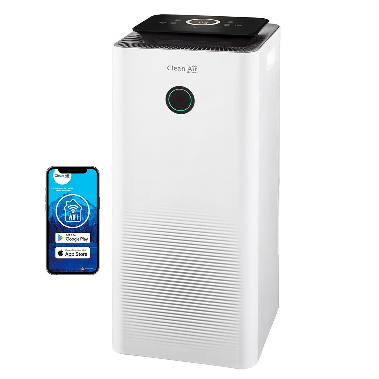 Clean Air Optima Luftentfeuchter CA-707 SMART - Luftentfeuchter und Luftreiniger, Entfeuchtung 20 l/Tag, Tank 4 l, Clean Air Optima® App