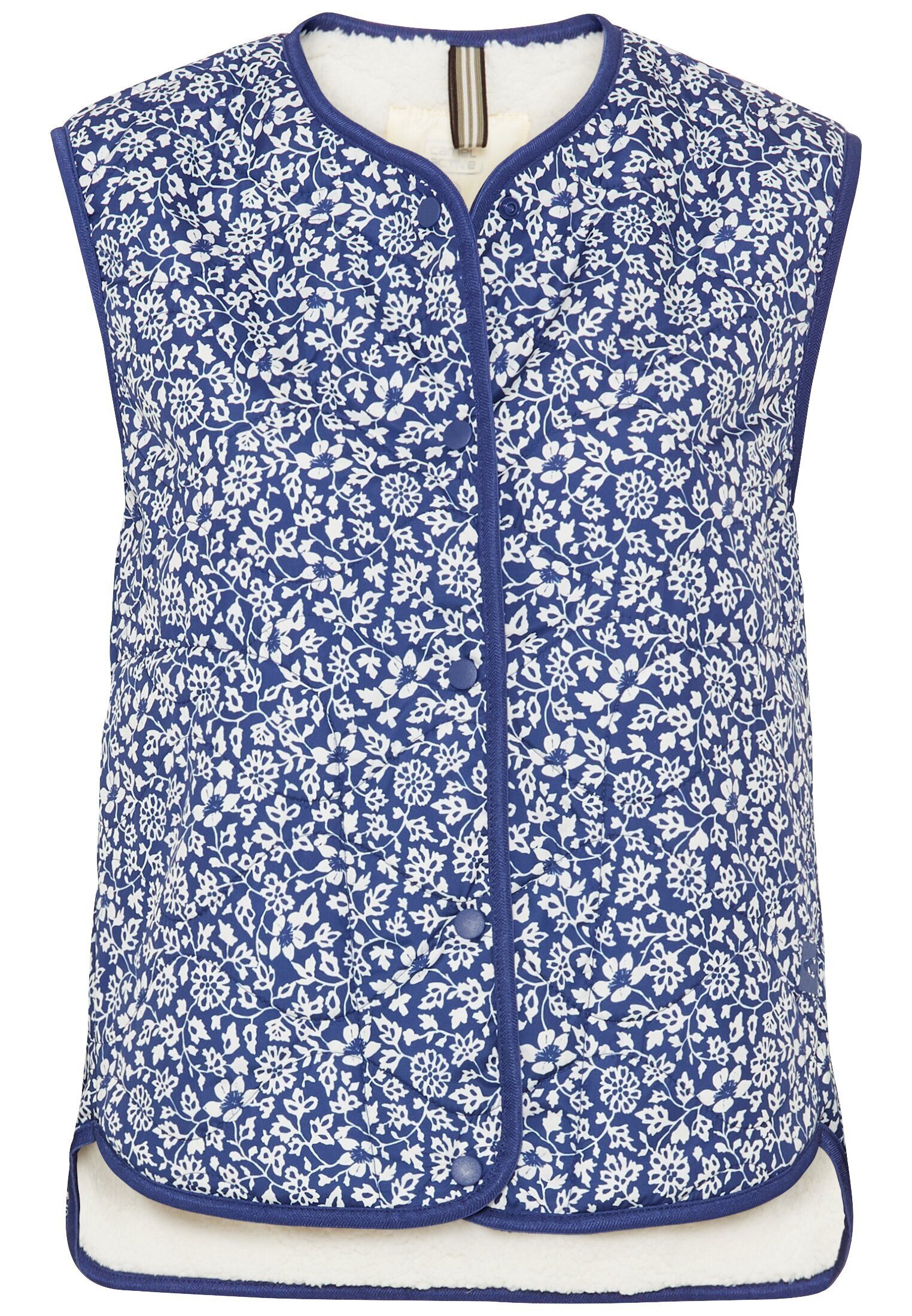 camel active Funktionsweste mit Blumenprint ärmellos Weste_Casual Weste