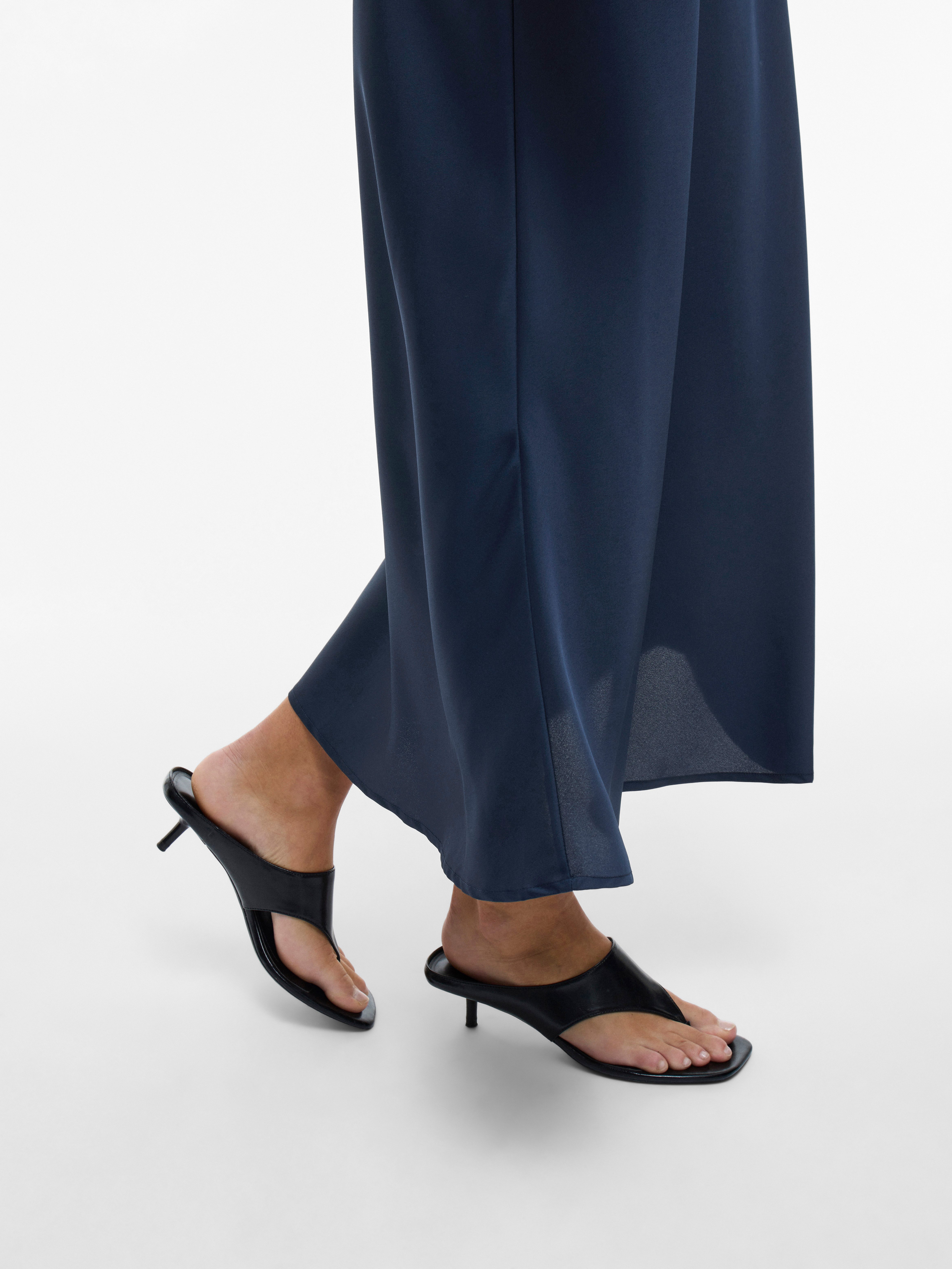 Vila VIELLETTE HW LONG SKIRT - NOOS Kunstfaser