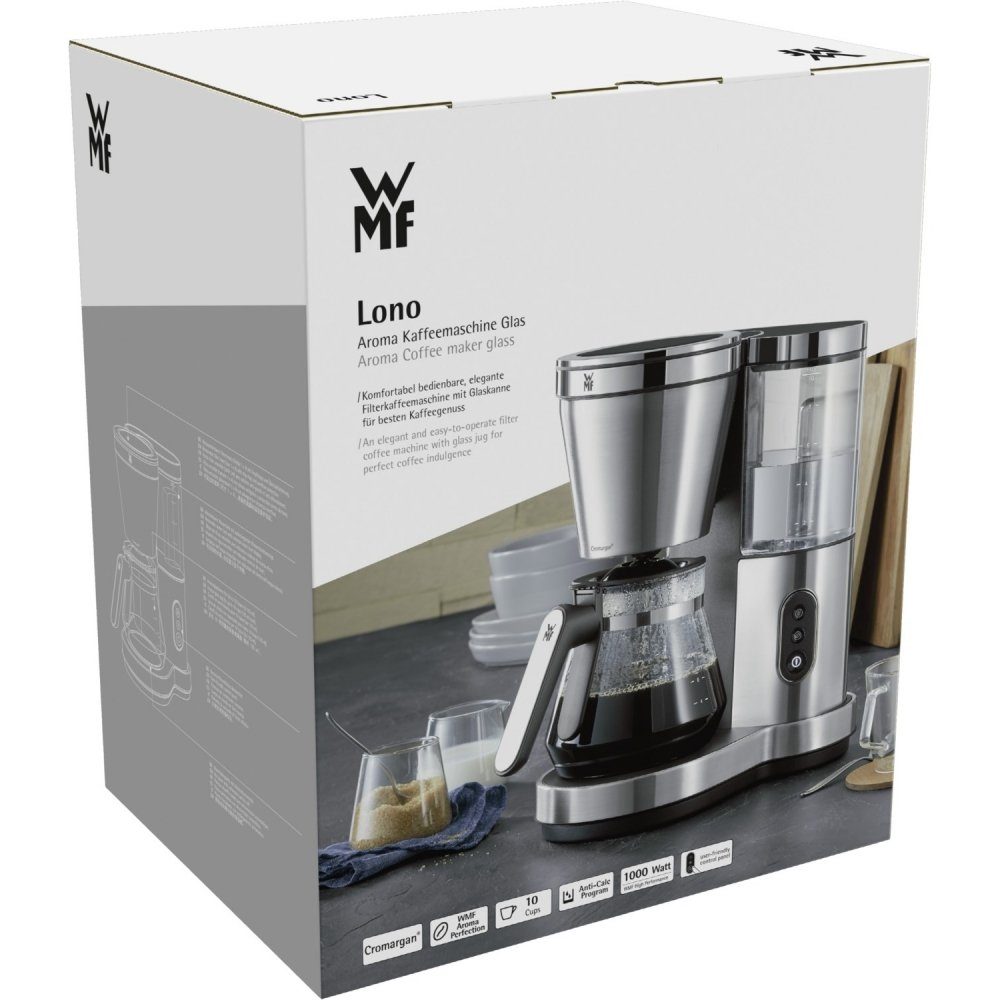 WMF Aroma Lono Kaffeemaschine cromargan - Filterkaffeemaschine 412300011 - WMF Lono Filterkaffeemaschine