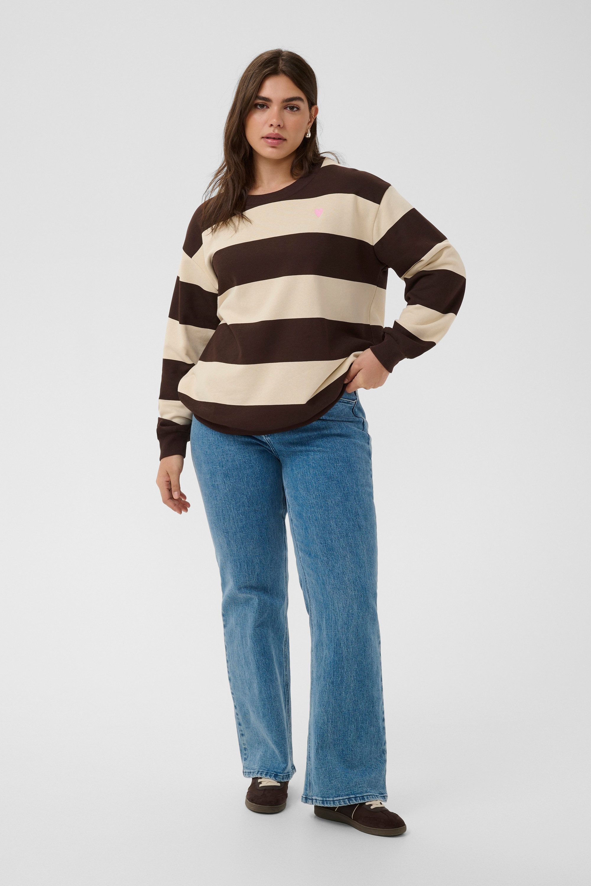 KAFFE Curve Fleecepullover Sweatshirt KCjomo plus