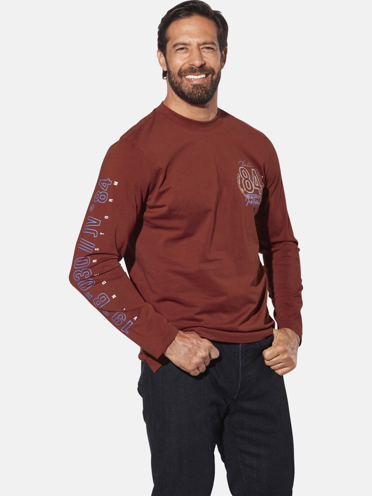 Jan Vanderstorm Langarmshirt NORGARD im Dreierpack