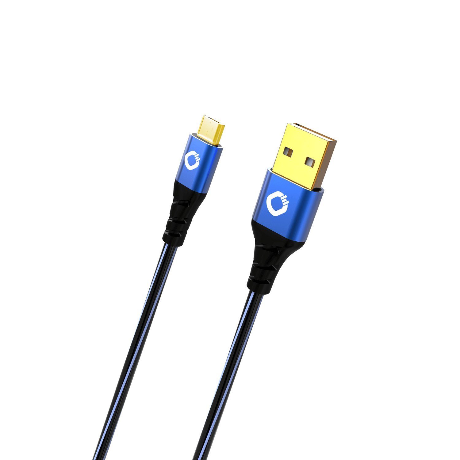 Oehlbach USB Plus Micro USB 2.0 Kabel Typ A auf Typ Micro-B USB-Kabel, USB 2.0 Typ-A, USB 2.0 Typ-MicroB (50 cm), Daten- und Ladekabel, Effektive Schirmung