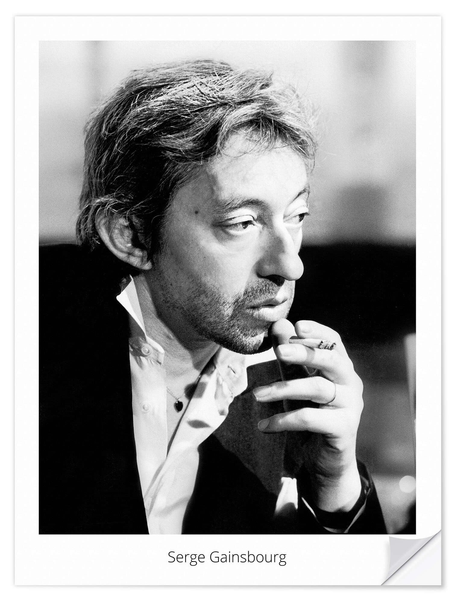 Posterlounge Wandfolie Bridgeman Images, Serge Gainsbourg, 1978, Wohnzimmer Fotografie