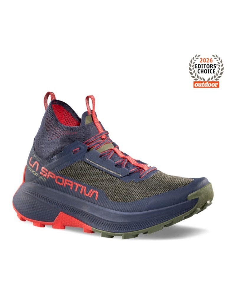 Prodigio Hike GTX (Fast-Hiking, wasserdicht) grün/blau/rot Herren Wanderschuh