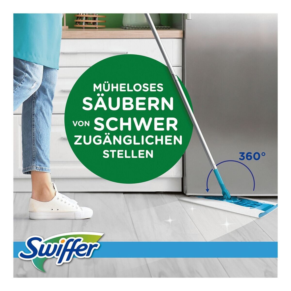 Swiffer WET REFILLS Reinigungstücher (Nachfüllpack Feuchte Bodentücher, 10 Stück) – Bild 4 von 5