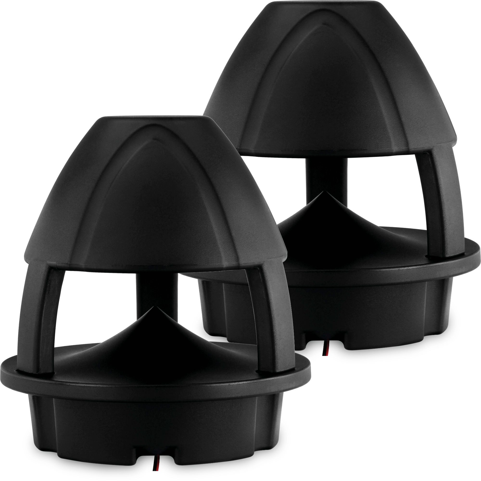 Pronomic HLS-560BT BK 360° Outdoor-Lautsprecher 2er-Set Schwarz Außenlautsprecher (Bluetooth, 120 W, Wasser- und UV-resistenter Bluetooth-Lautsprecher mit 5,25" Woofer)