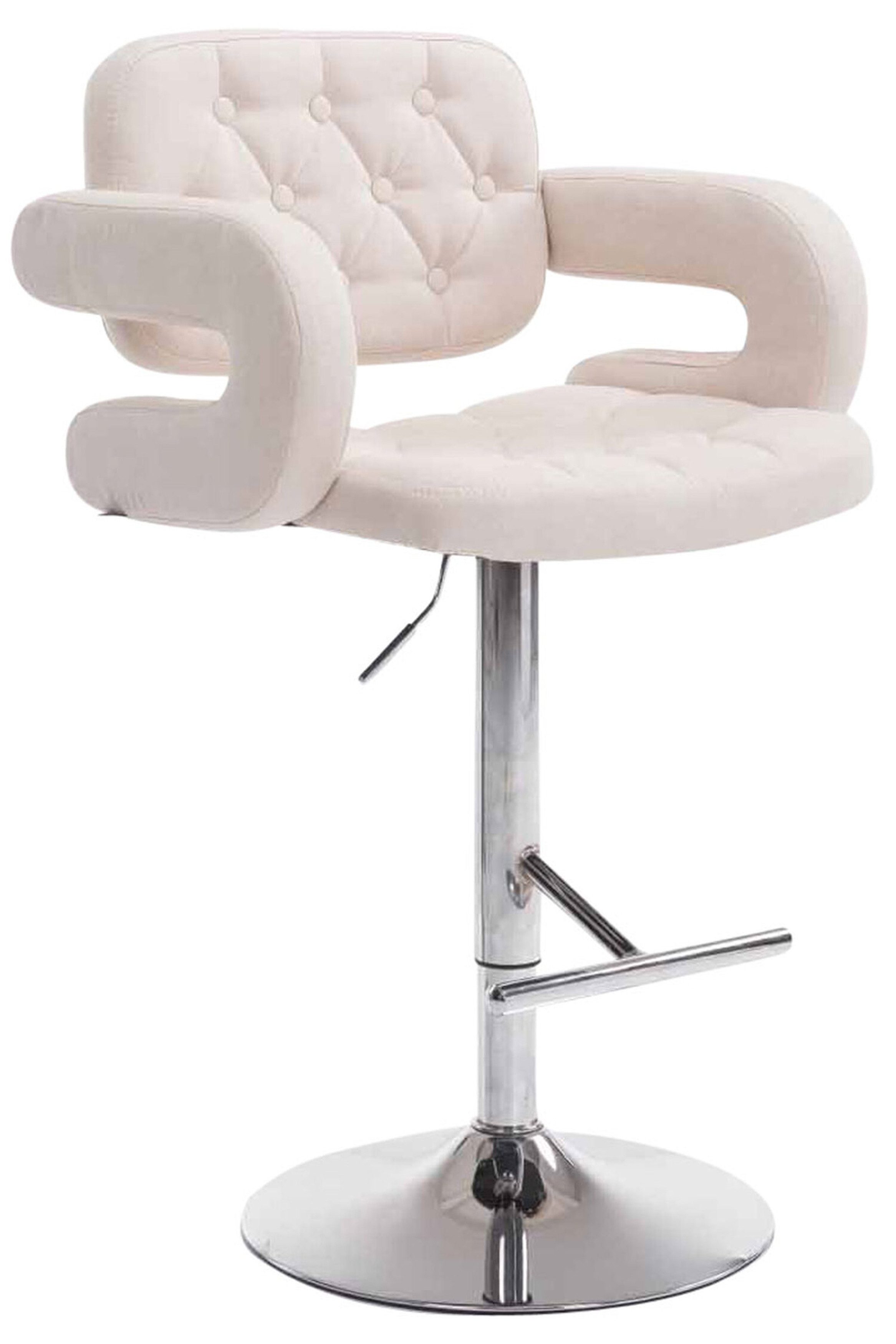 TPFLiving Barhocker Stoff (Barstuhl mit Rückenlehne günstig online kaufen