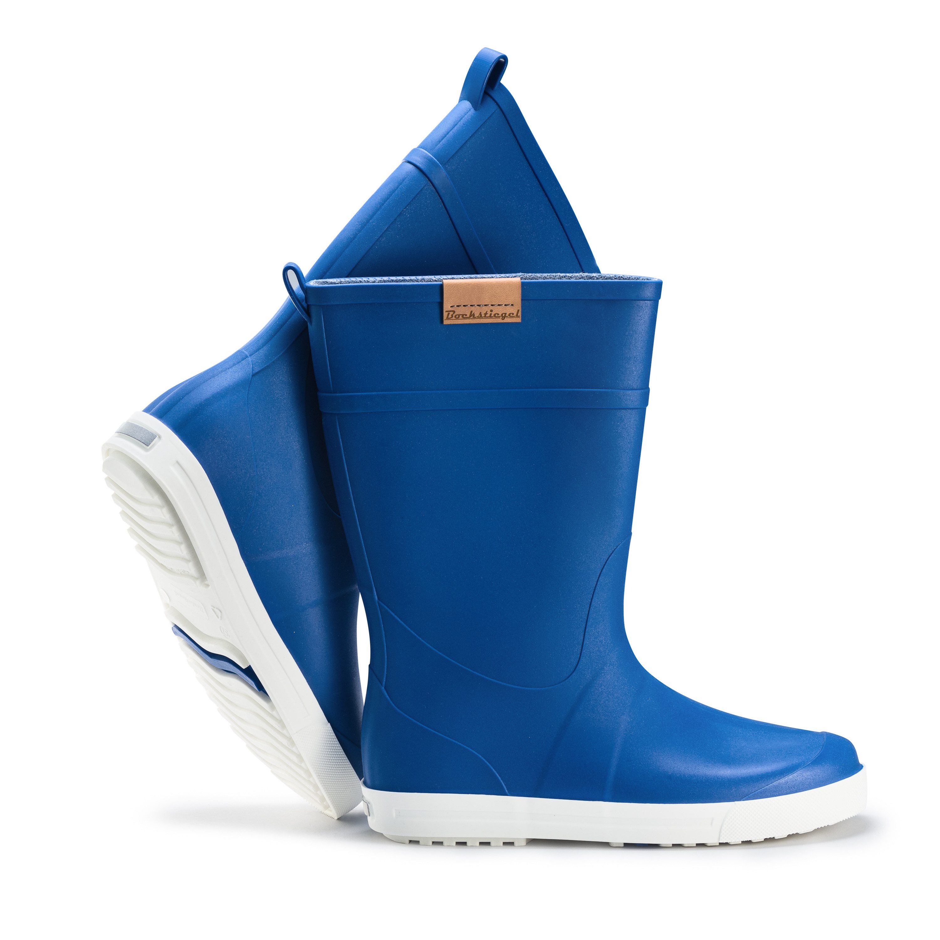 Ultrapower REGNRASK Damen Wetterstiefel Hingucker-Sohle 38 Blau-Weiß Gummis günstig online kaufen