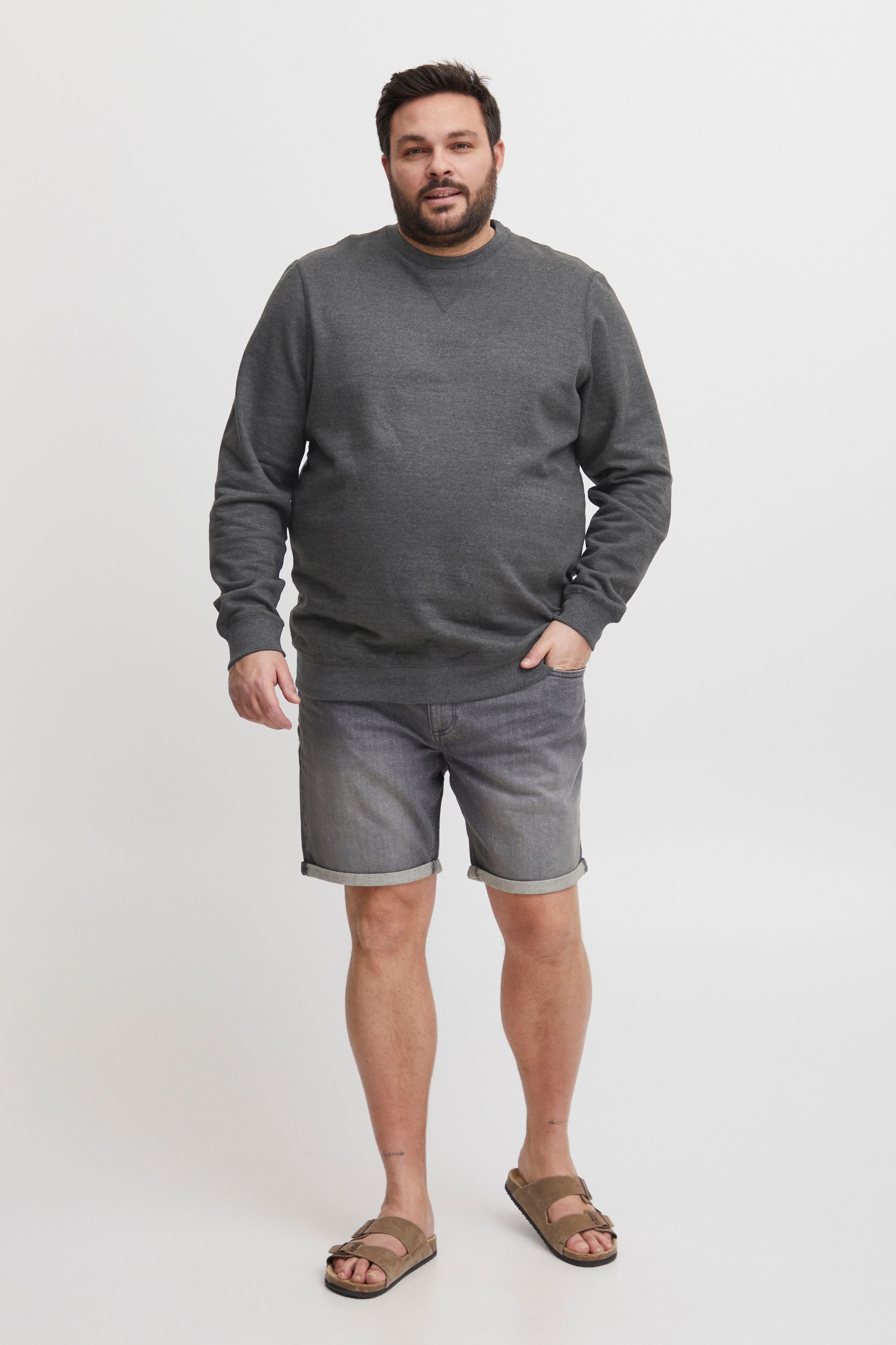 Blend Longpullover BHAlex Big & Tall Klassisches Sweatshirt mit Rundhalsausschnitt in großen Größen