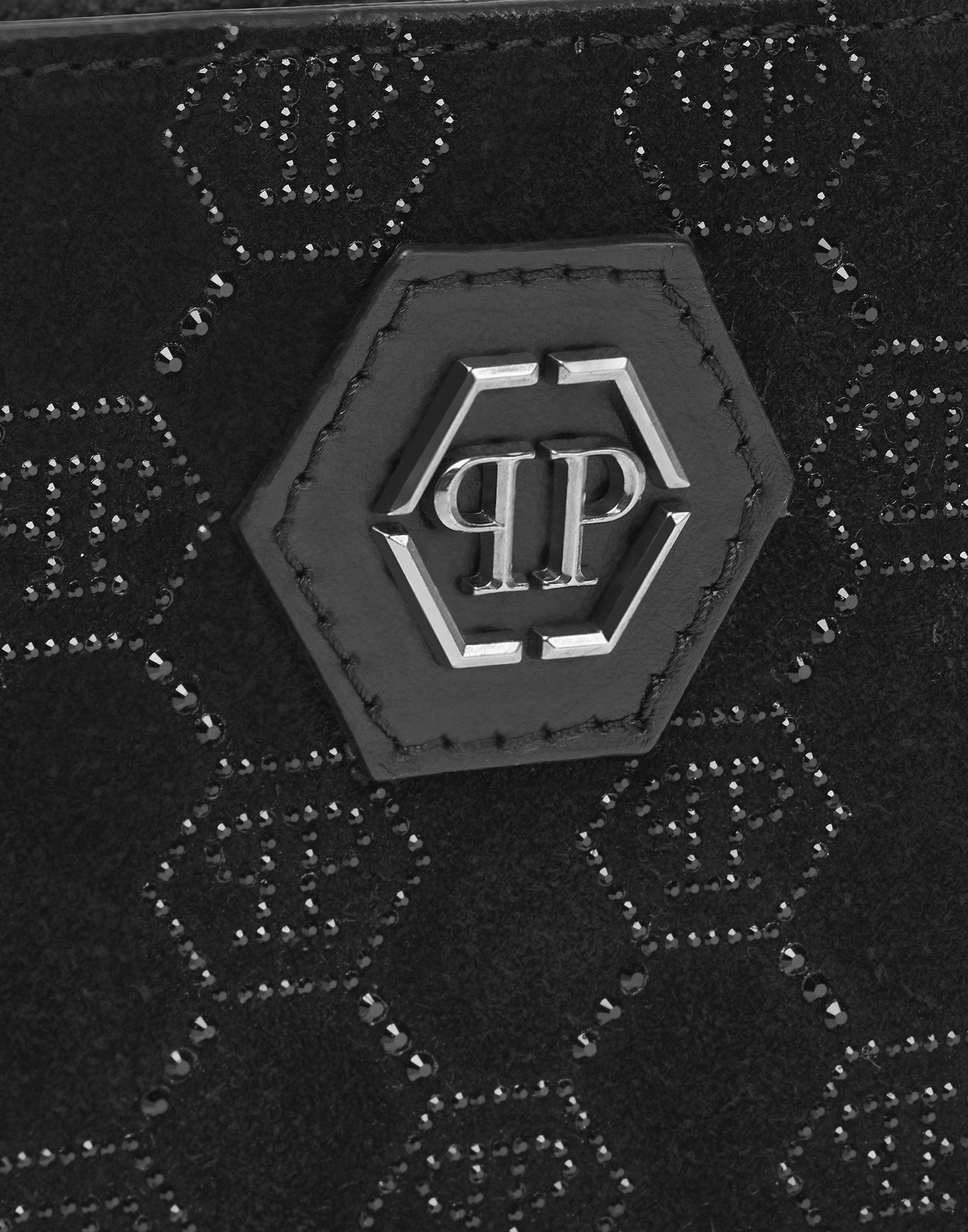 PHILIPP PLEIN Clutch Monogram Mit Schmucksteinen
